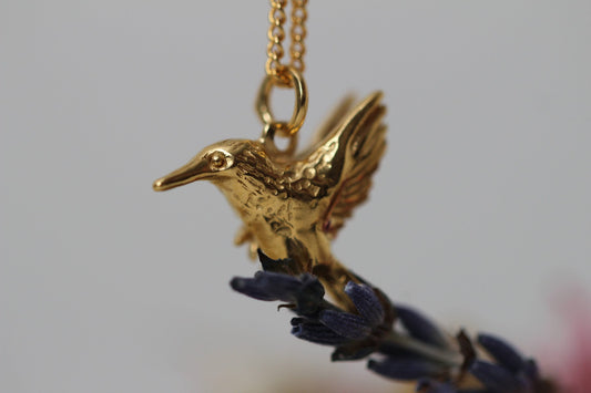 HummingBird With Dragonfly Necklace