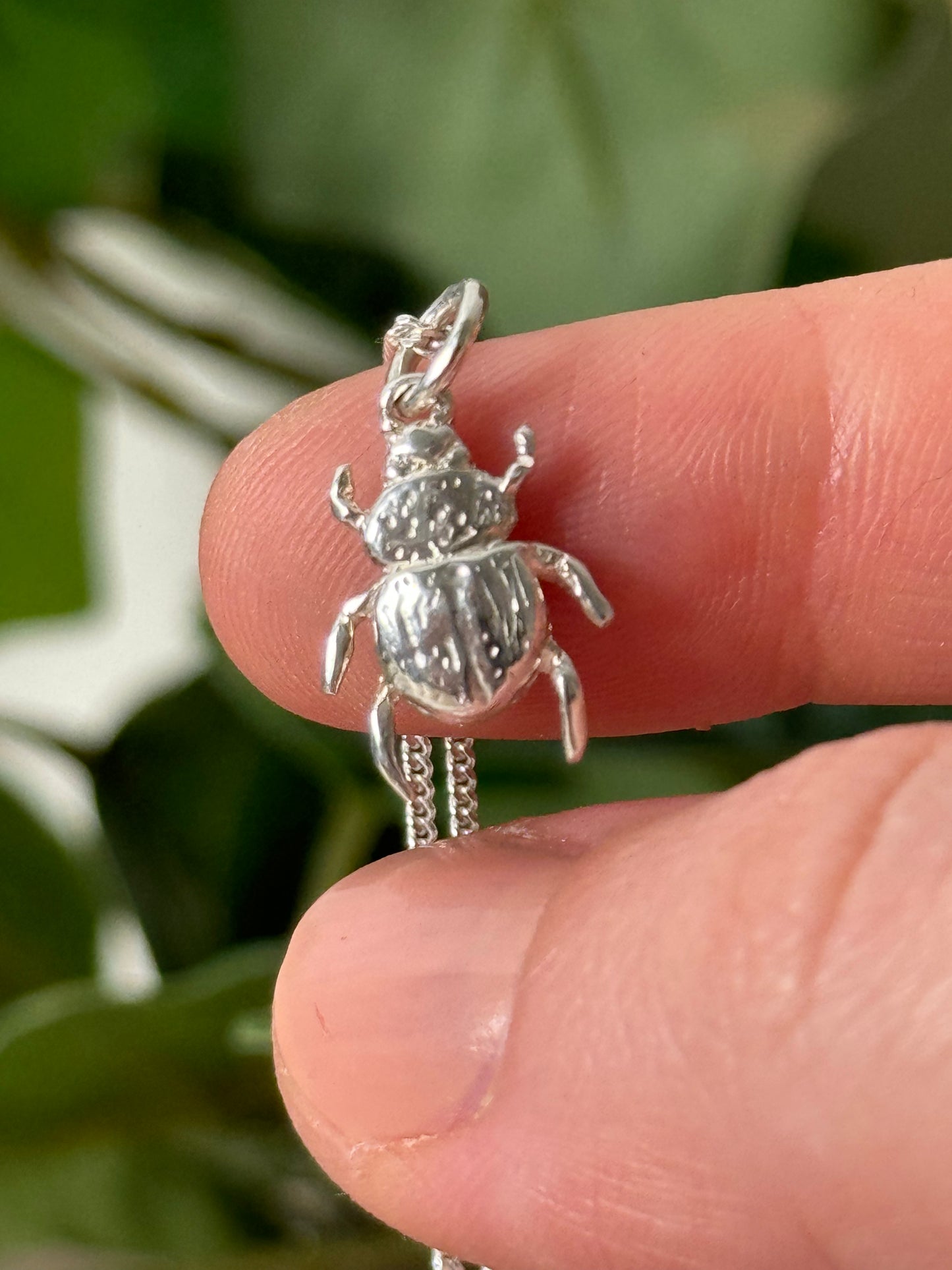 Tiny Beetle Necklace