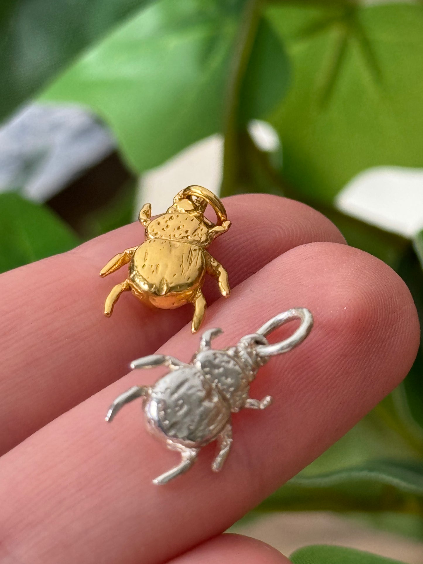 Tiny Beetle Necklace