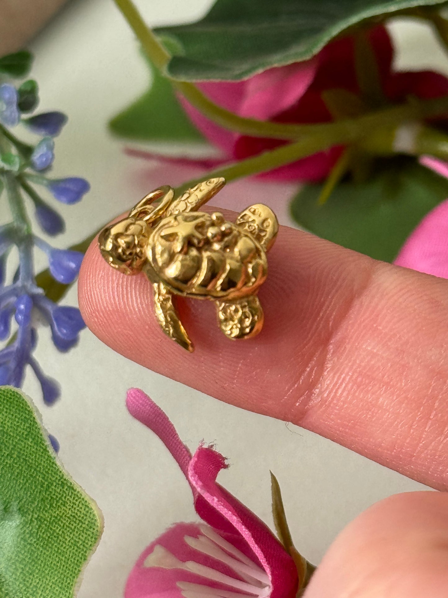 Turtle with starfish Necklace
