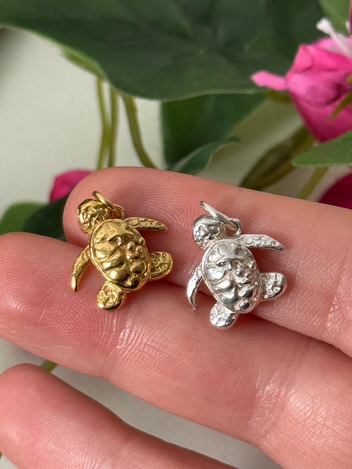 Turtle with starfish Necklace