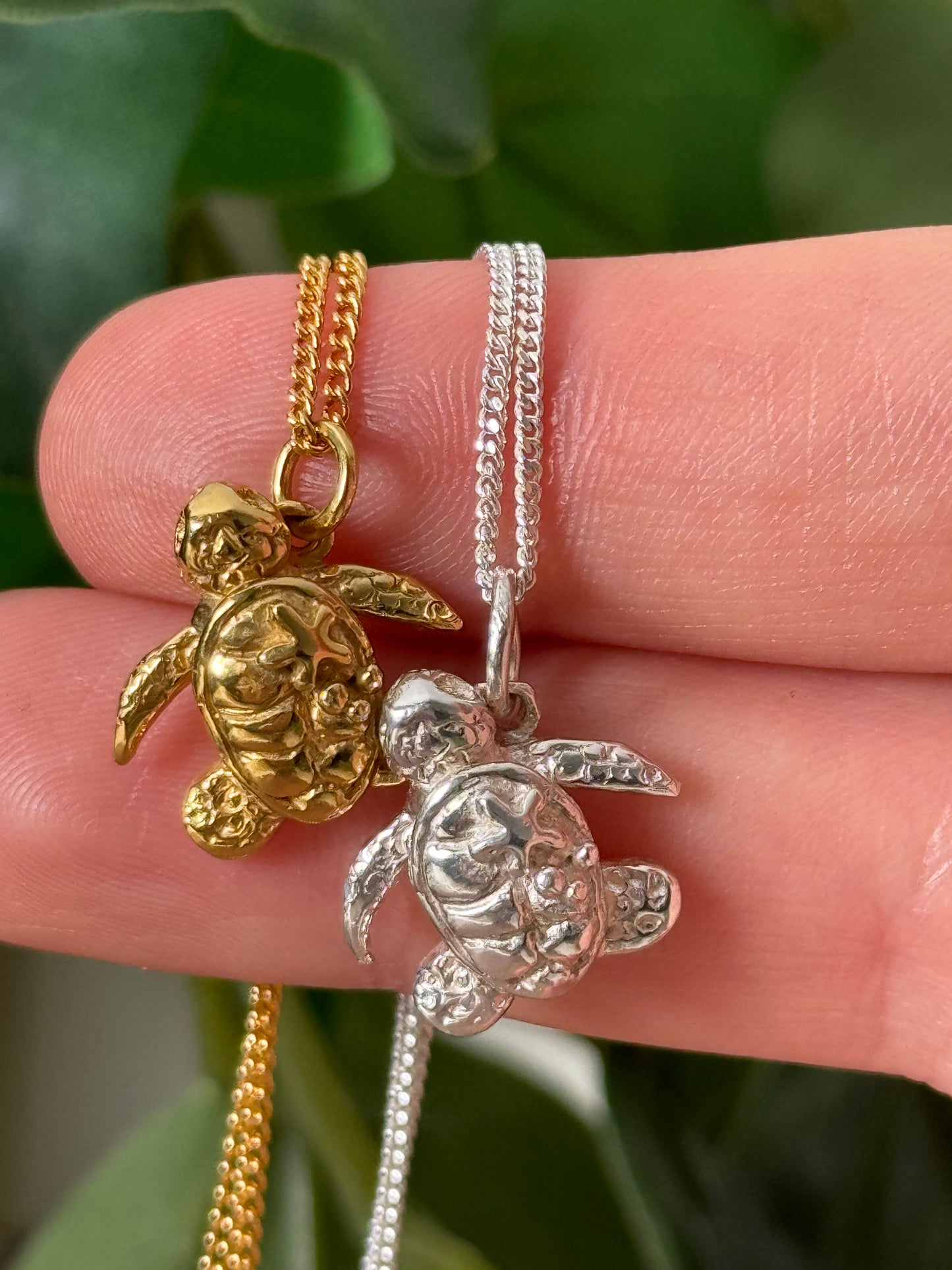 Turtle with starfish Necklace
