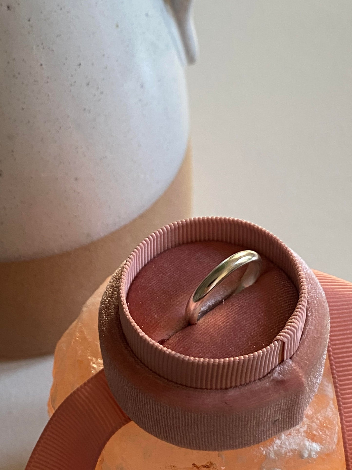 925 Silver Wedding Ring D-Shaped 2.3mm