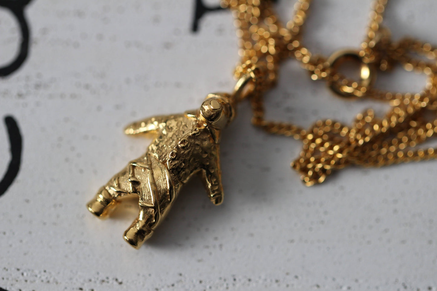 Skiing Bear Necklace