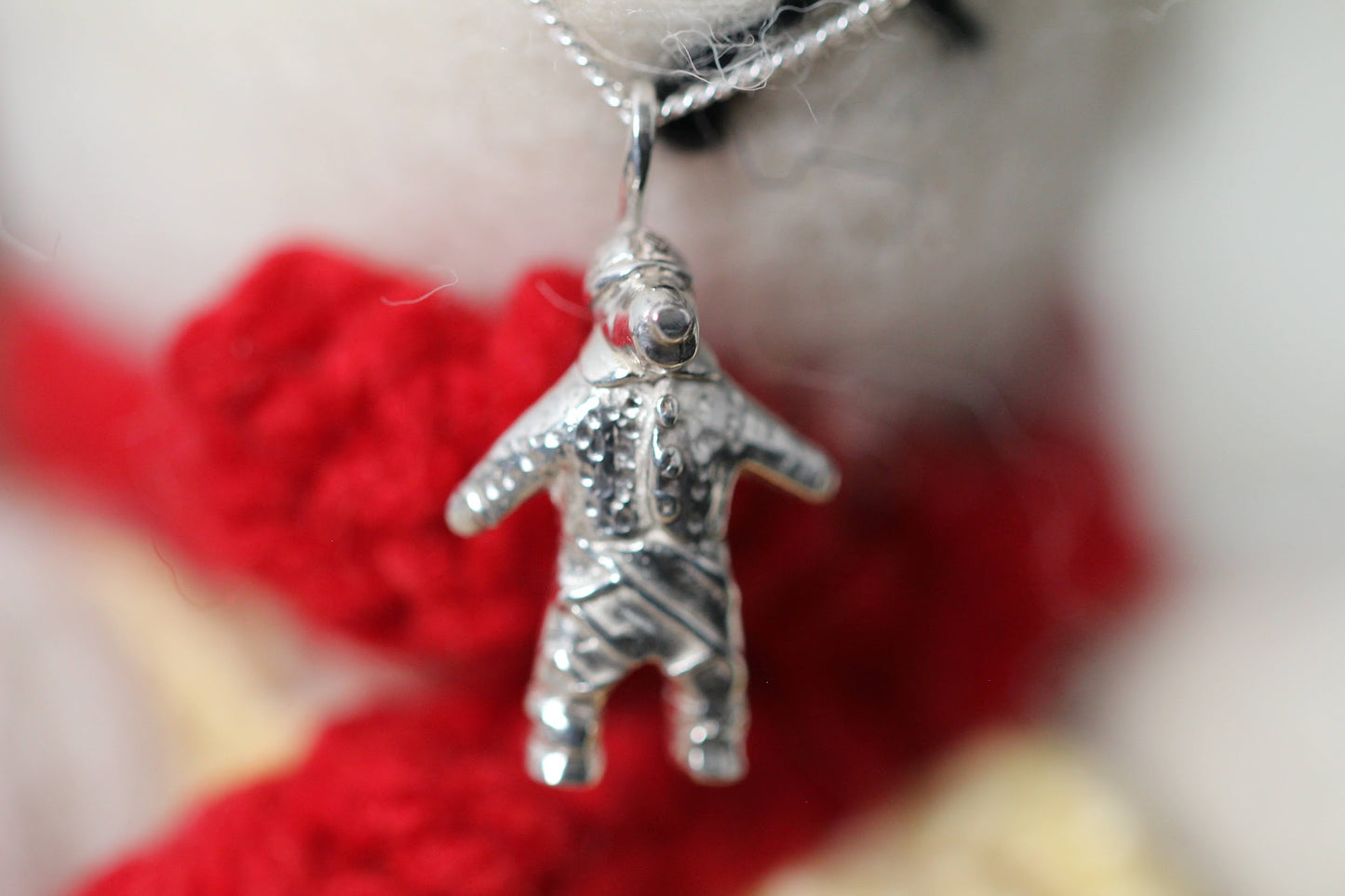 Skiing Bear Necklace