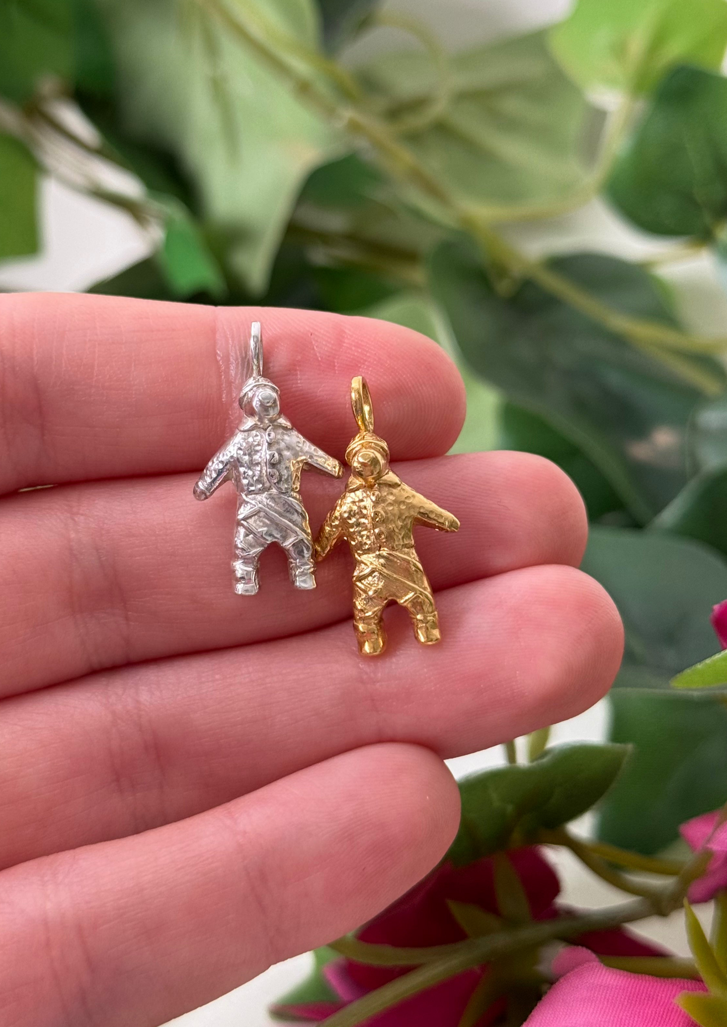 Skiing Bear Necklace