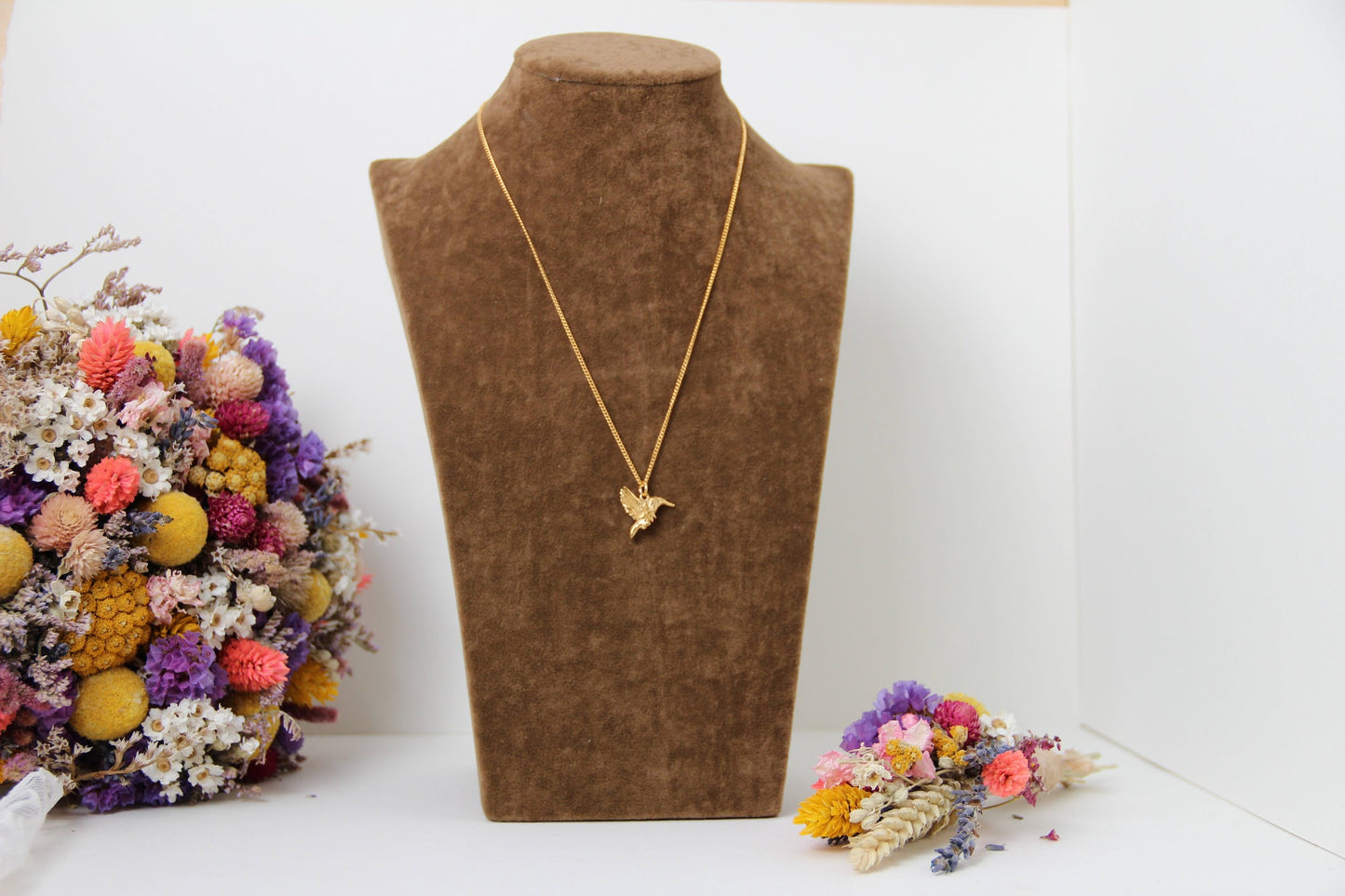 HummingBird With Dragonfly Necklace