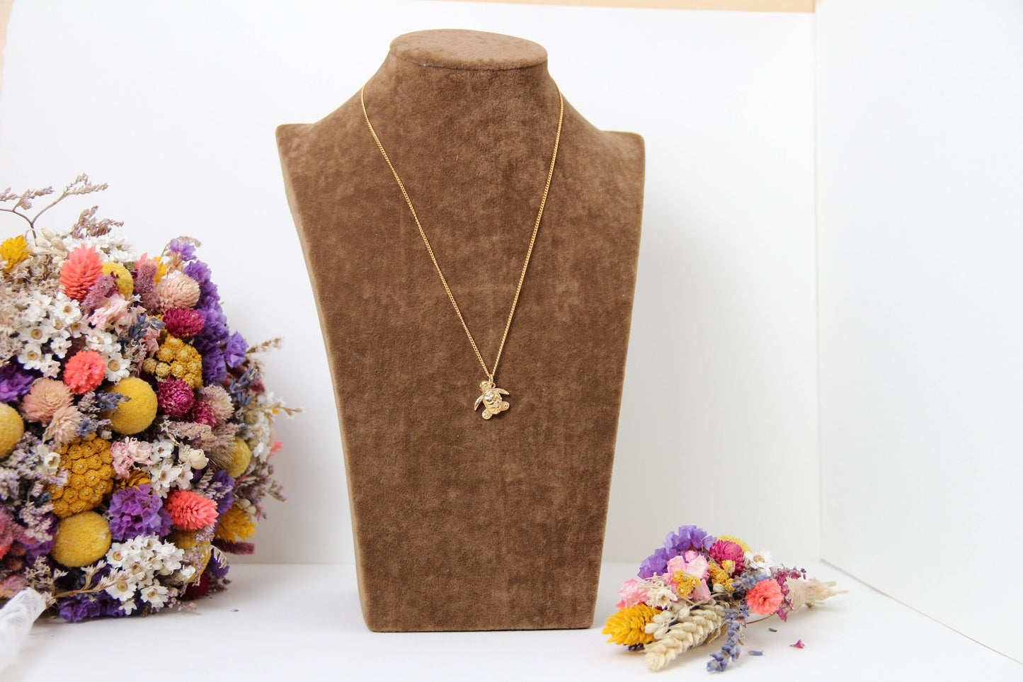 Turtle with starfish Necklace