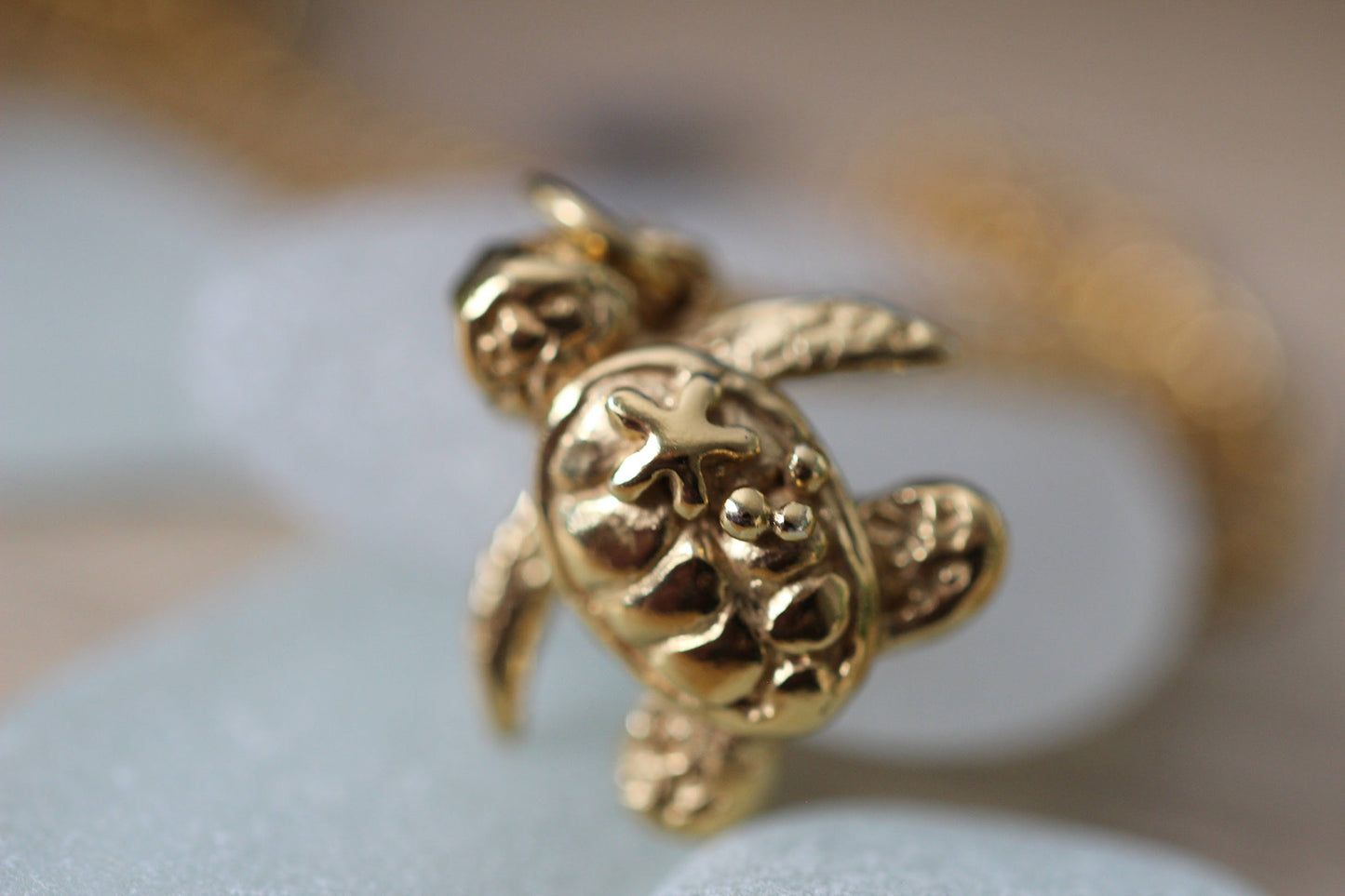 Turtle with starfish Necklace
